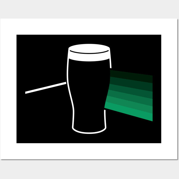 Dark Side of the Pint - Guinness Drinking Wall Art by RetroReview